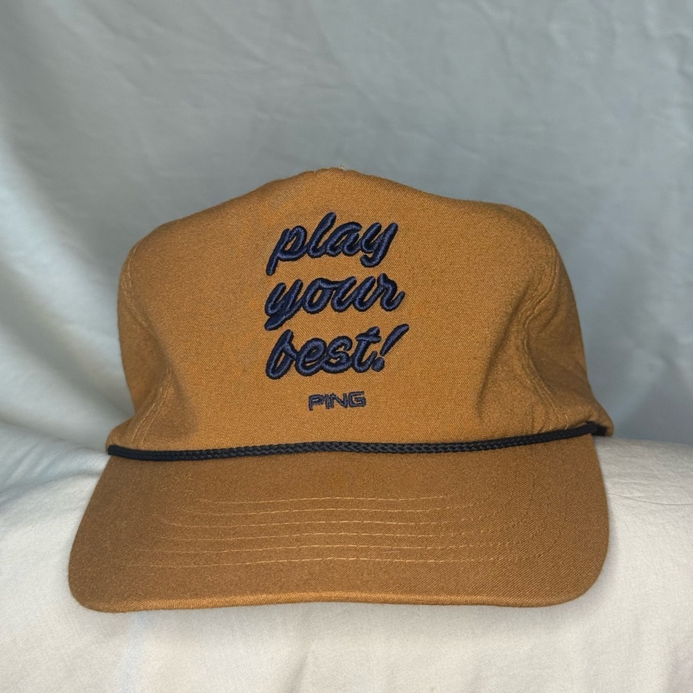 Brown PING “Play Your Best” Golf Hat
